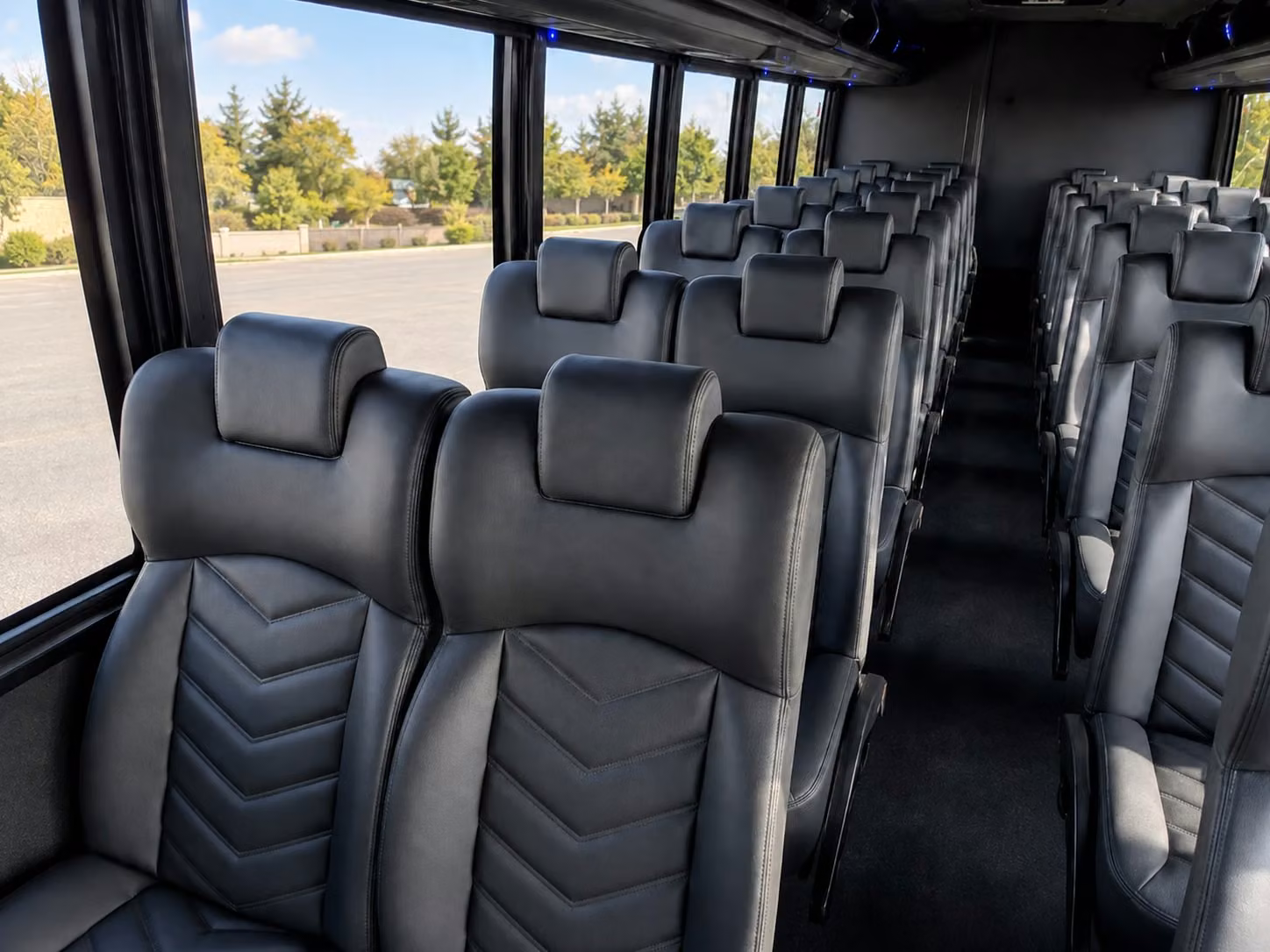 15 passenger minibus interior