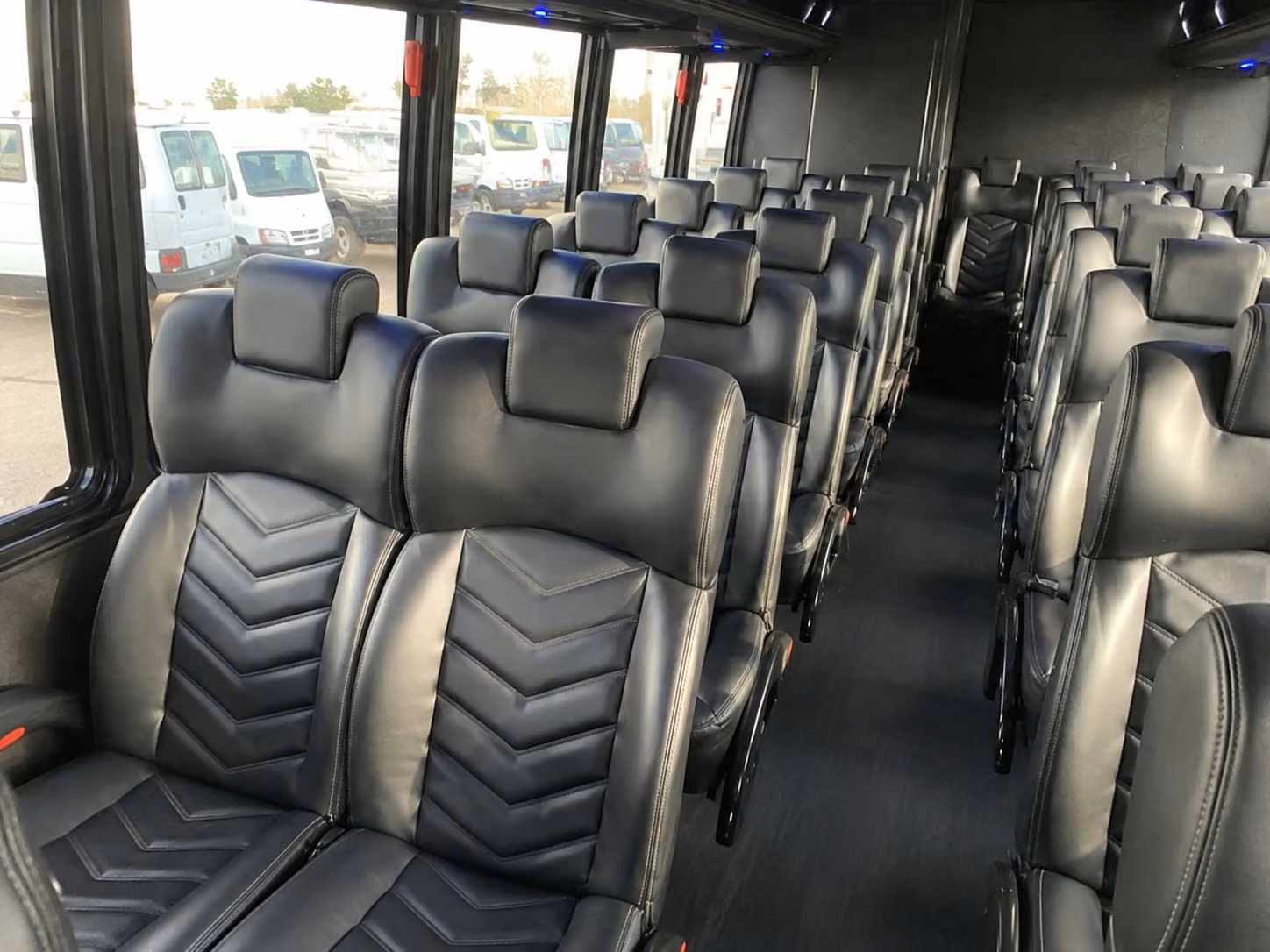 18 passenger minibus interior