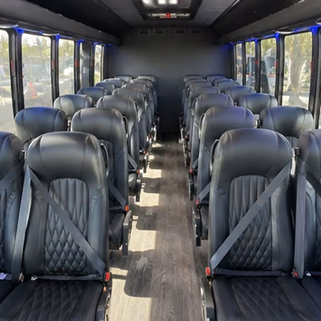 25 passenger minibus interior