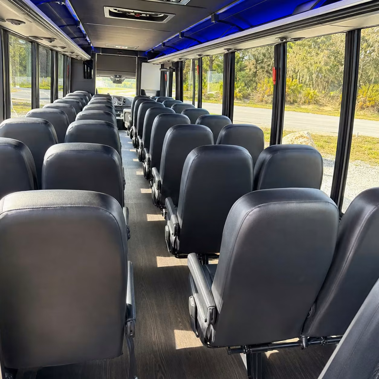 28 passenger minibus inside