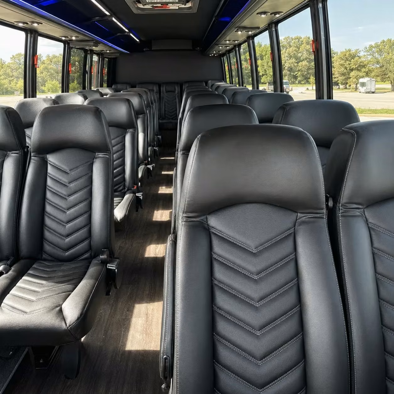35 passenger minibus interior