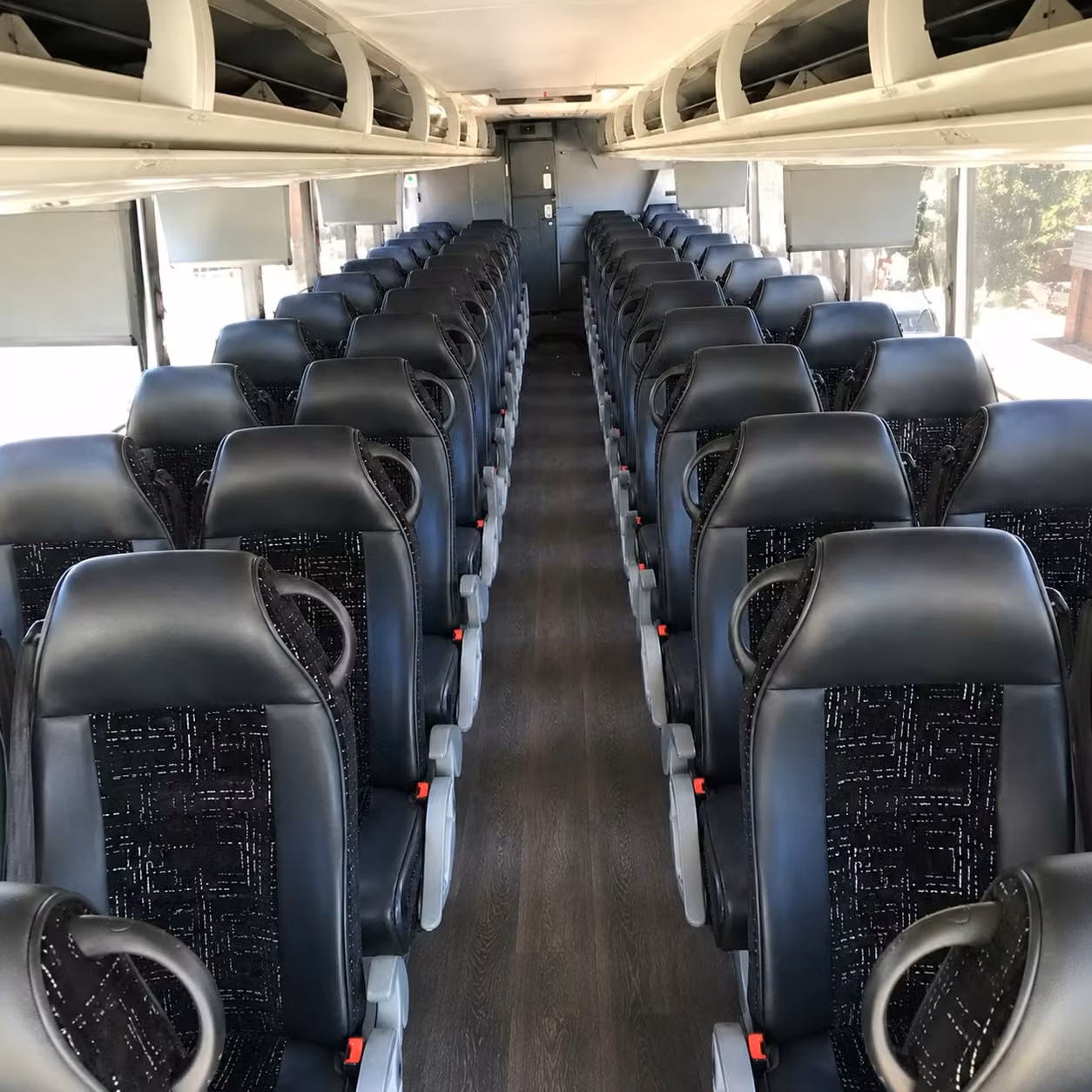 56 passenger charter bus interior