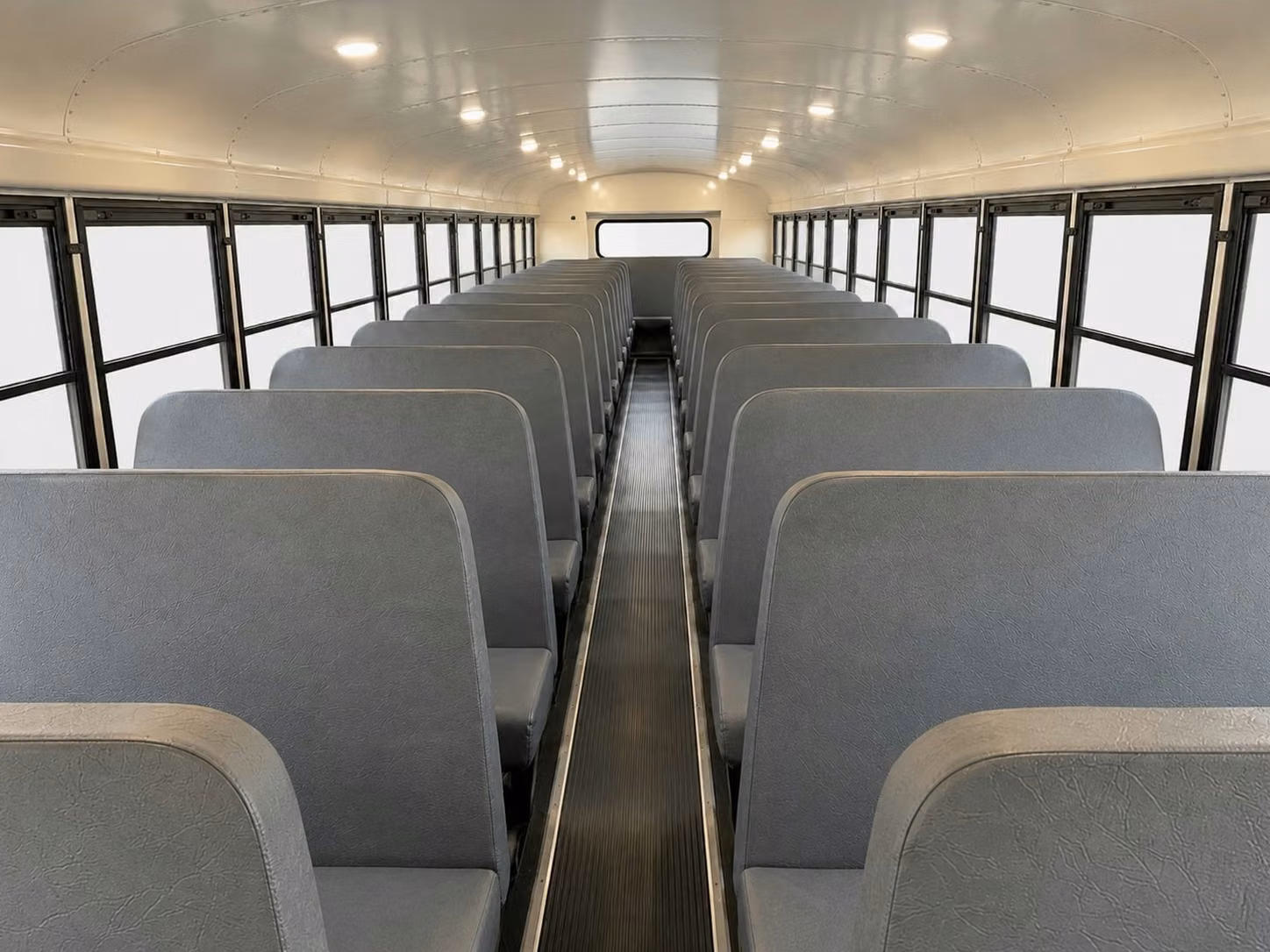 school bus inside