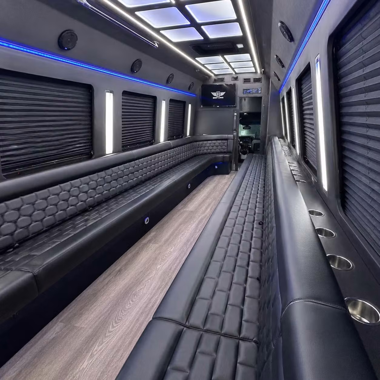 start your wedding day right with a bridal party bus in santa rosa